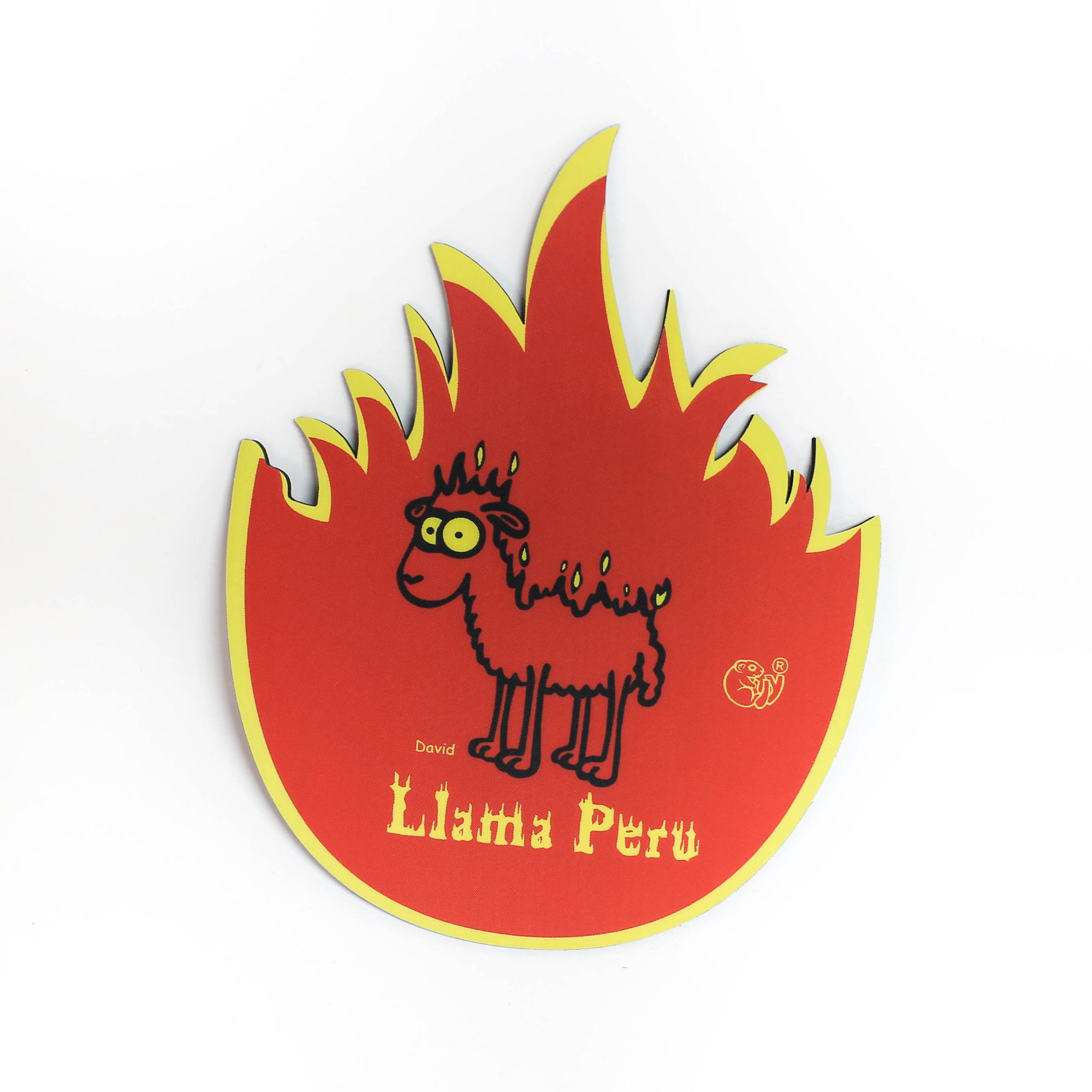LLama en Llamas | Cojín de ratón
