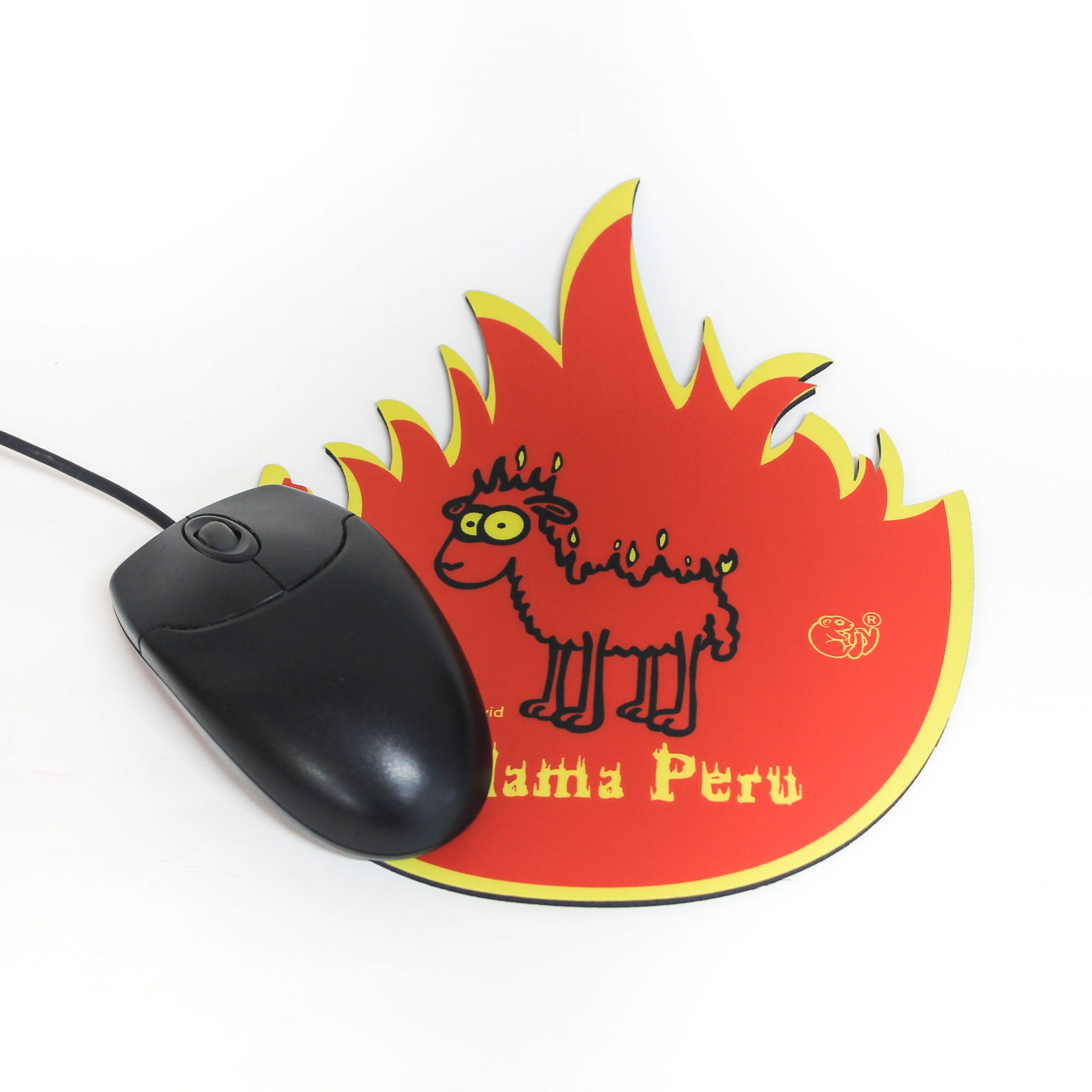 LLama en Llamas | Cojín de ratón - Imagen 2